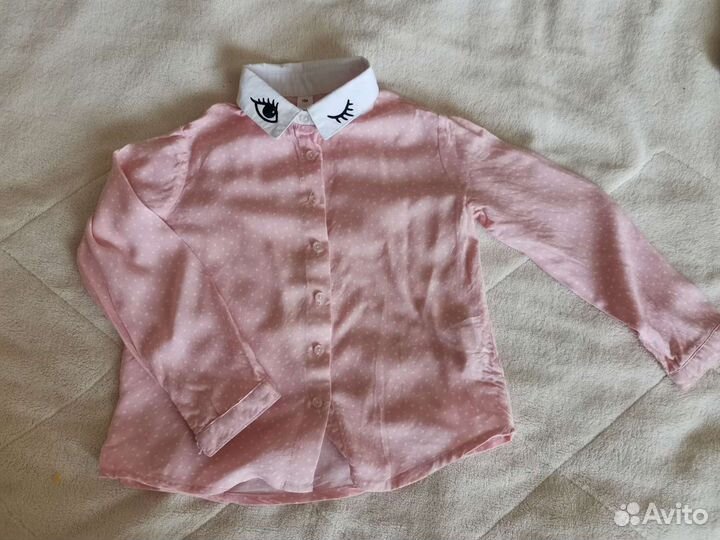 Блузка и шорты джинс с брителями, пижама для дево