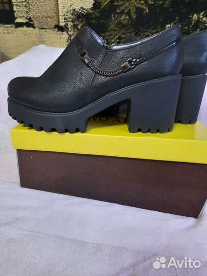 Ботильоны, ботинки чёрные 40р