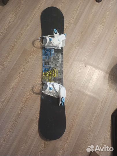 Сноуборд комплект burton clash 155 крепления,чехол