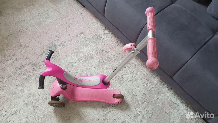 Самокат детский трехколесный с сиденьем