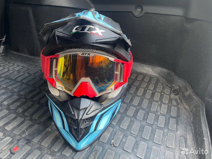 Шлем и очки gtx