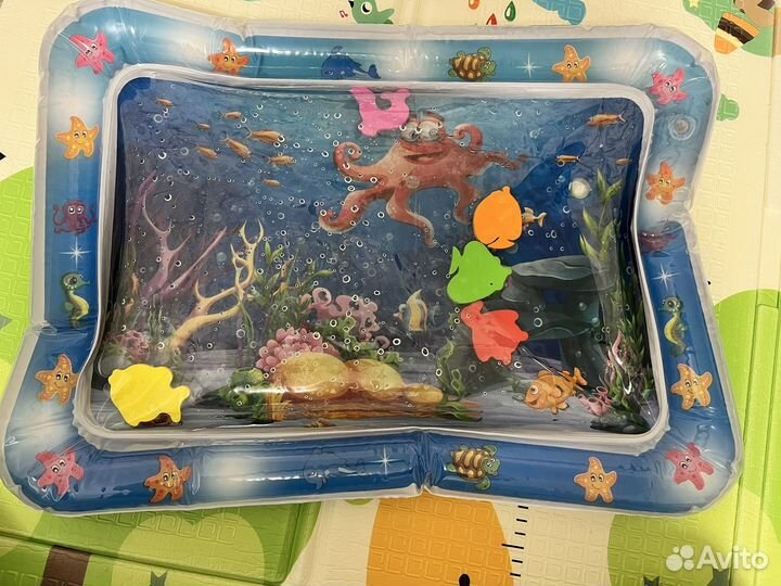 Водный водяной коврик развивающий, акваковрик