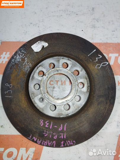 Диск тормозной передний Volkswagen Golf 5 2008