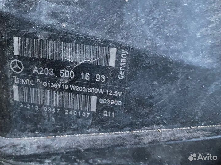 Электровентилятор Mercedes c203 w203 clk209 w209