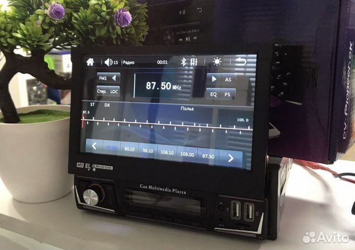 Магнитола Pioneer.ok 733 с выдвижным экраном