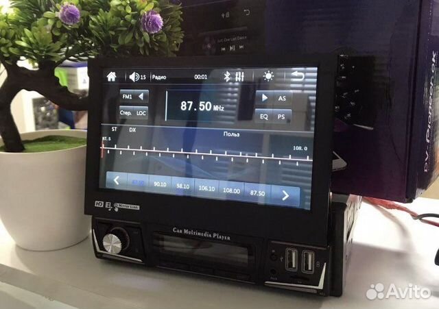 Магнитола Pioneer.ok 733 с выдвижным экраном