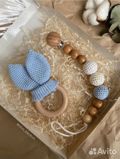 Беби бокс Грызунки Держатель для пустышки