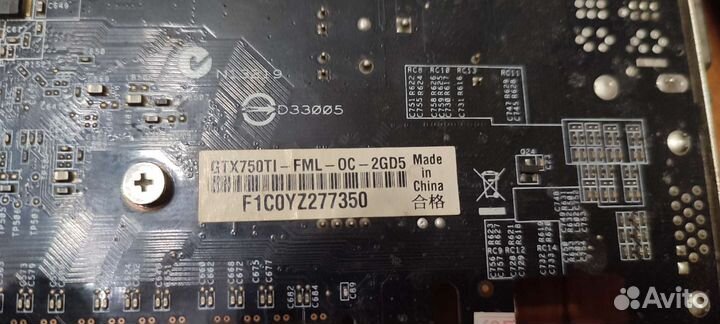 Видеокарта gtx 750ti 2gb
