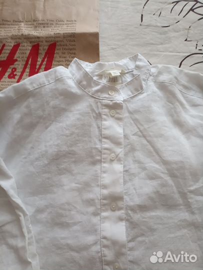 Рубашка hm лен