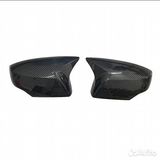 Накладки чёрные глянцевые на зеркала Subaru