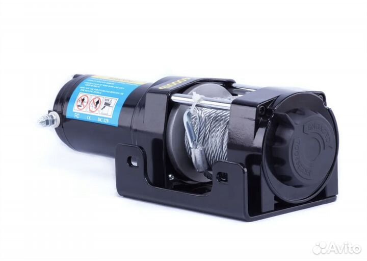 Лебедка автомобильная 12в 4000lbs сталь