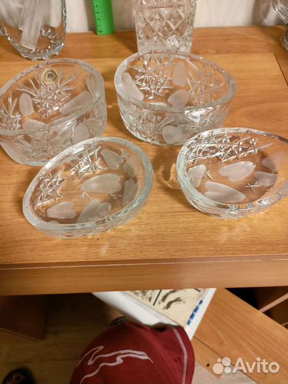 Хрусталь. вазочки С крышками