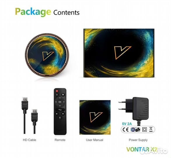 Vontar x2 Android TV приставка 4/32гб