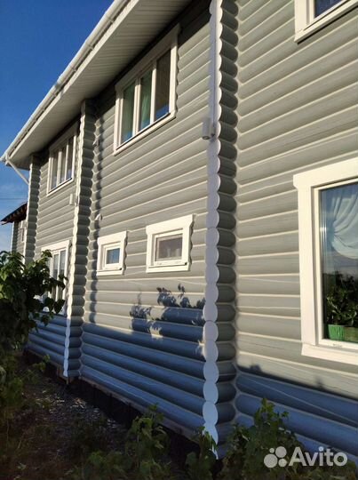 Шлифовка срубов, грунтовка, покраска, тёплый шов