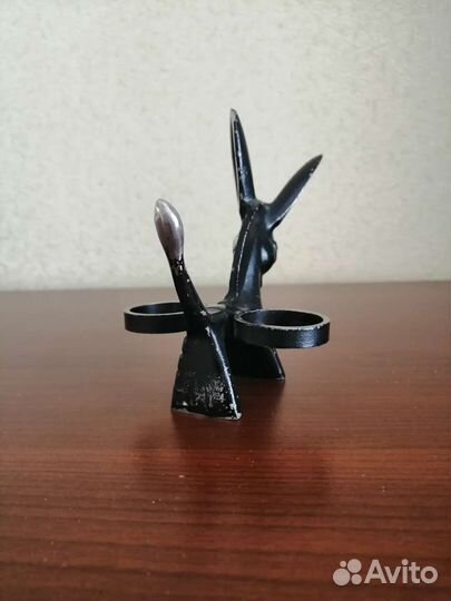 Подставка для специй, ослик /зебра чугун СССР