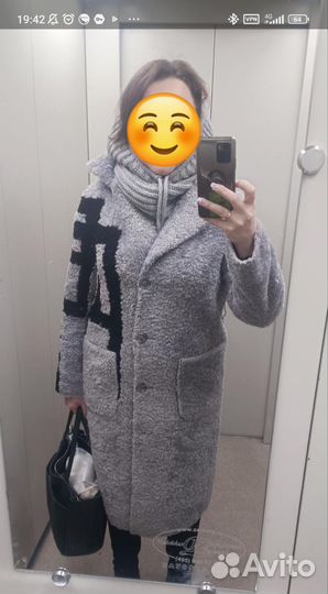 Шуба пальто дублёнка искусственная