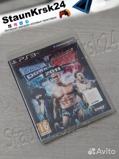 WWE Smack Down vs Raw 2011 лиц диск ps3