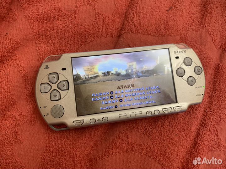 Прошитая Sony Playstation Portable PSP 2008 Silver
