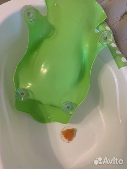 Ванночка для купания с горкой happy baby