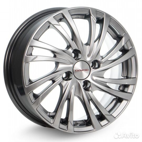 R15 4x100 6J ET46 D54,1 Rapid Мейола-оригинал (кс643) Дарк платинум