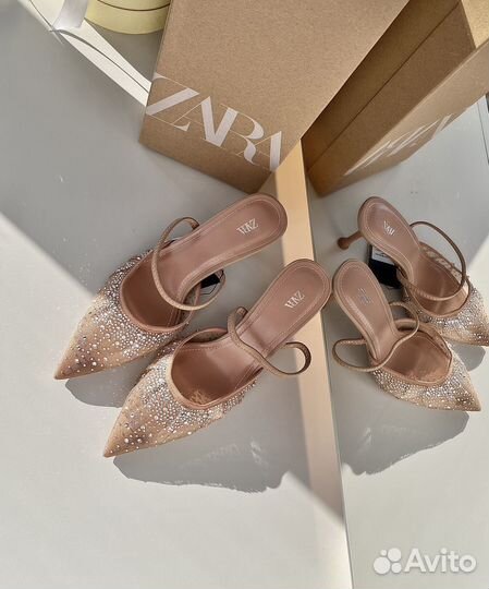 Туфли Zara со стразами
