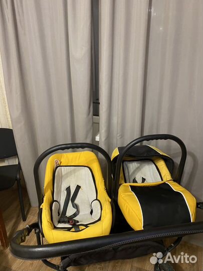 Коляска для двойни 3 в 1