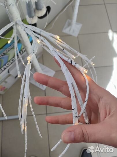 Светящееся дерево береза