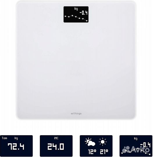 Умные весы Withings Body Scale WiFi WBS06 белые