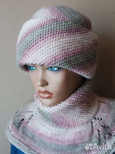 Комплект шапка и манишка