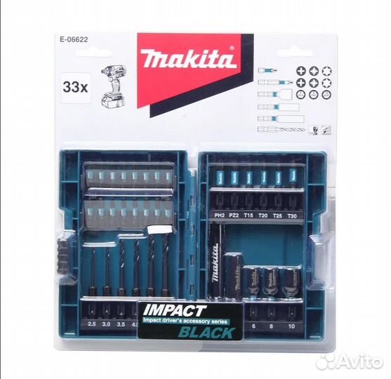 Набор Makita E-06622 33 предмета