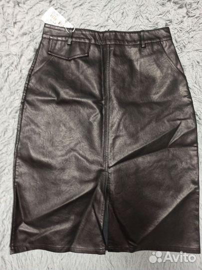 Кожаная юбка