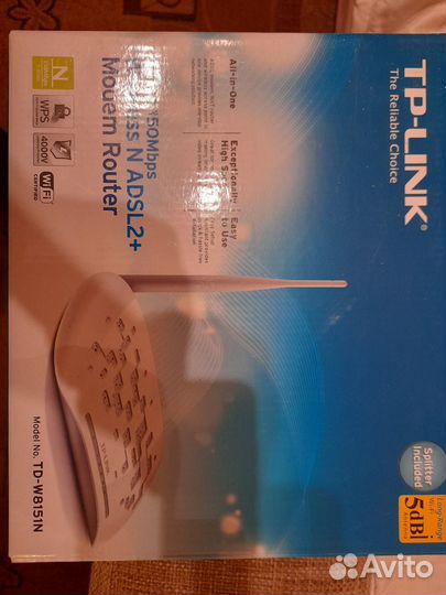 Роутер adsl2+ TP-link TD-W8151N