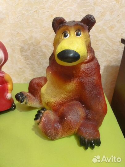 Маша и Медведь фигурки гипсовые