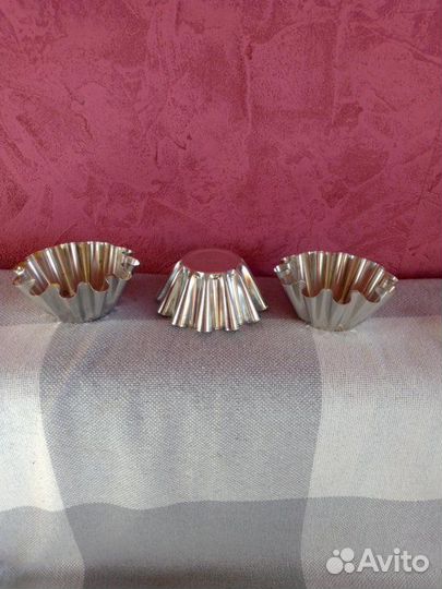 Форма для кекса металлическая 3 шт