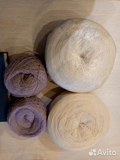 Пряжа для вязания - набор - 1 кг. Шерсть