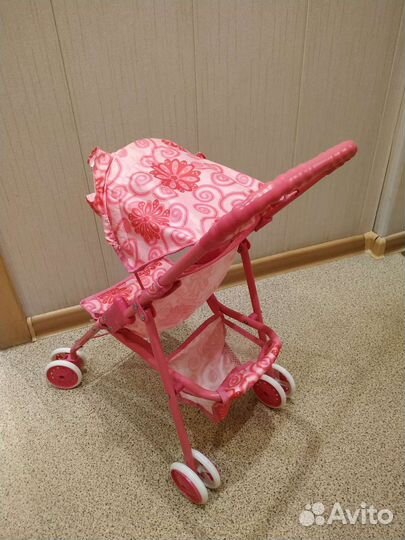 Коляска кукольная складная