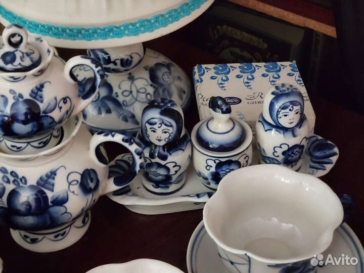 Гжельский фарфор. Ручная работа.ссср