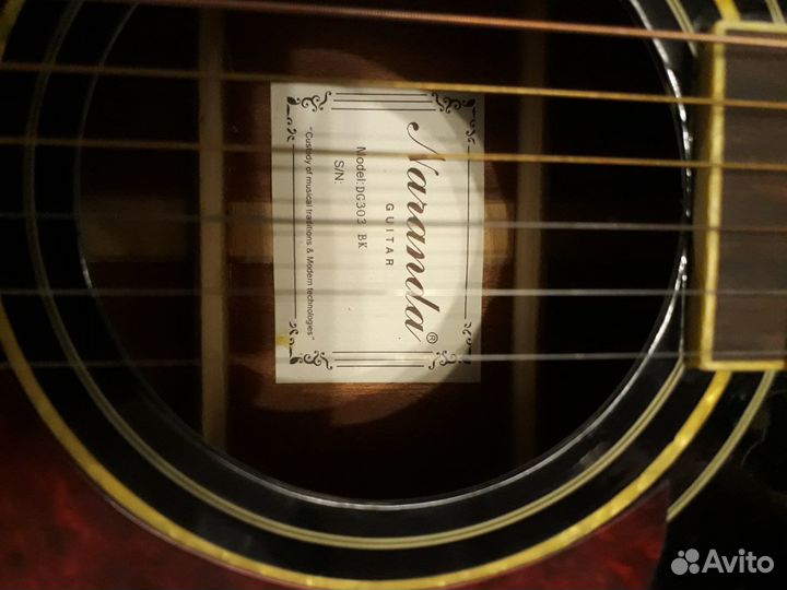 Акустическая гитара бу Naranda