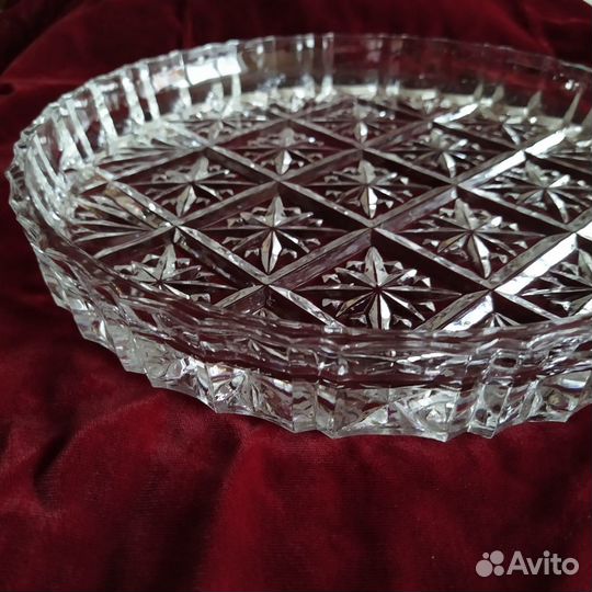 Блюдо / Поднос. Хрусталь