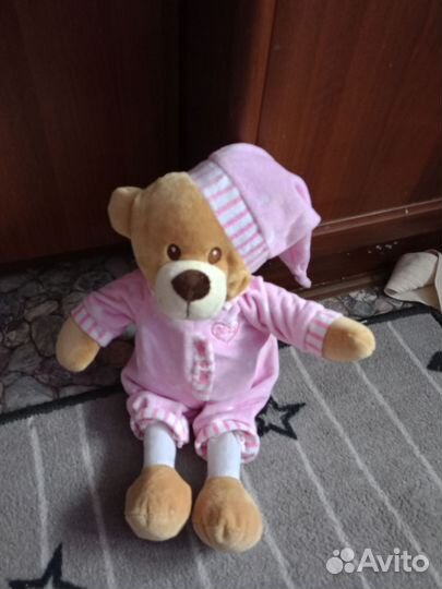 Мишка в пижаме + кот Саймон