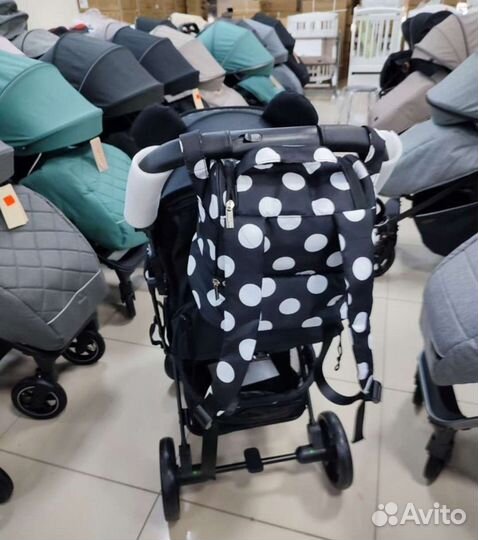 Коляска babalo 2023 Микки (белая рама)