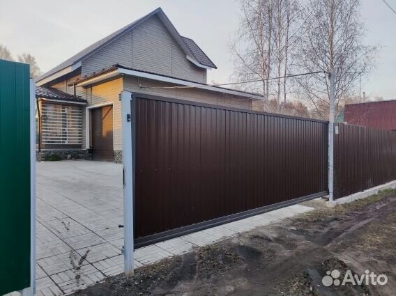 Откатные ворота. Свое производство