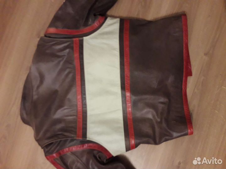 Мотокуртка кожаная мужская