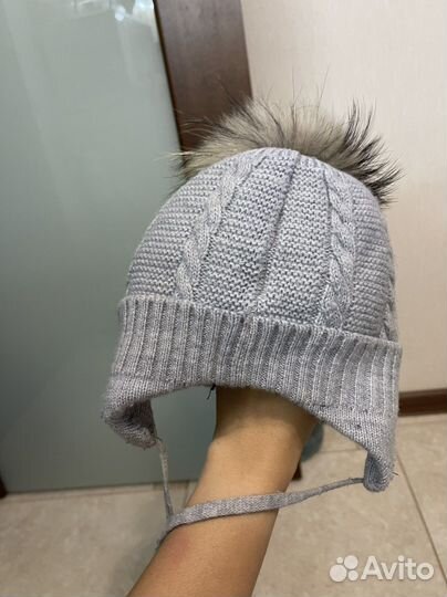 Зимняя шапка для мальчика 46 48