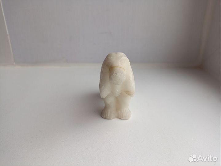 Статуэтка собака спаниель сидит пёс кальцид 7 см