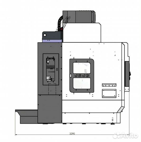 5ти-осевой фрезер jsjd-U450A.T7 siemens чпу