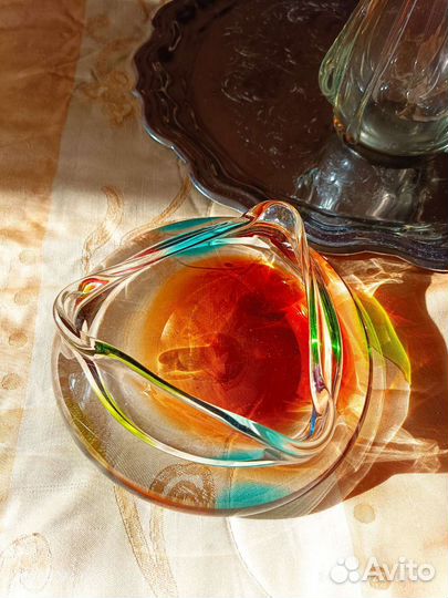 Пепельницы цветное стекло Чехословакия