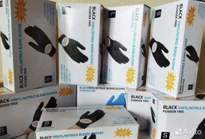 Перчатки нитриловые виниловые в Самаре