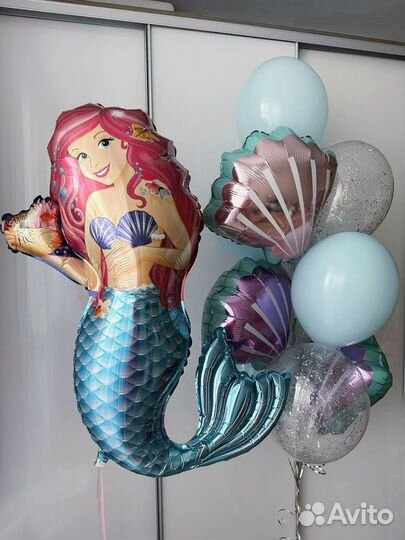 Воздушный шар Русалочка доставка круглосуточно