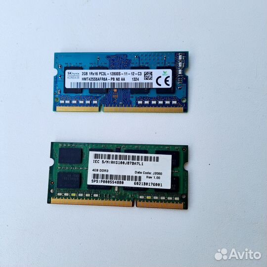 Оперативная память ddr3 для ноутбука